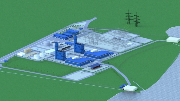 풀라우인다 복합화력발전소 조감도. 사진=포스코건설 제공