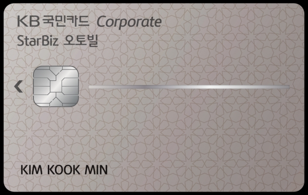 KB국민카드가 30일 기업의 스마트 경비처리를 지원하는 신상품 ‘KB국민 StarBiz 오토빌 기업카드’를 출시했다. 사진=KB국민카드.