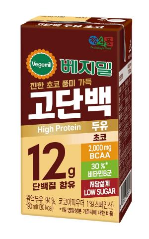 정식품, ‘베지밀 고단백 두유 초코’ 출시