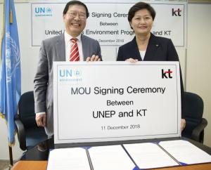 KT-UN환경계획, 글로벌 미세먼지 관리·대응 위한 업무협약